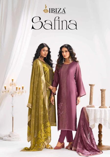 Ibiza safina silk  dress material wholesale